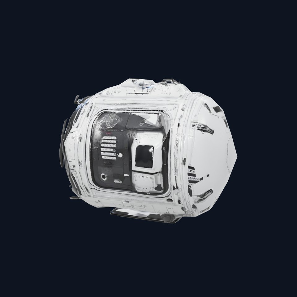 Futuristic Space Pod model pack